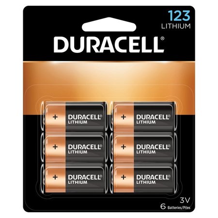 DURACELL Battery Lthm 3V 123 6Pk 035755